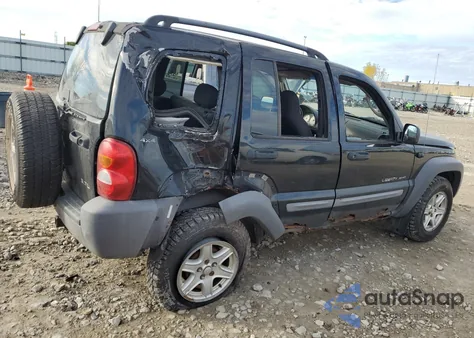 2002 Jeep Liberty Sport из США, поврежденный, VIN 1J4GL48K12W200043